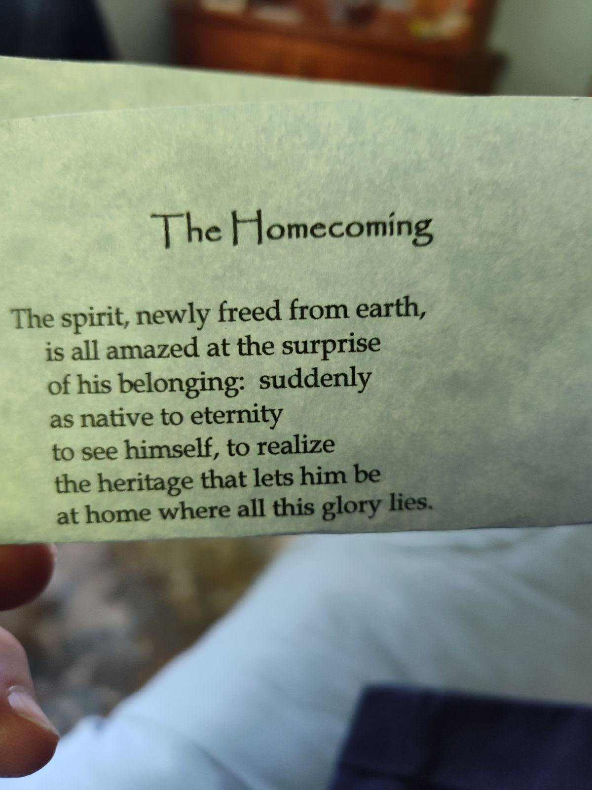 Poem For Homecoming Program The Homecoming - SCS Matters